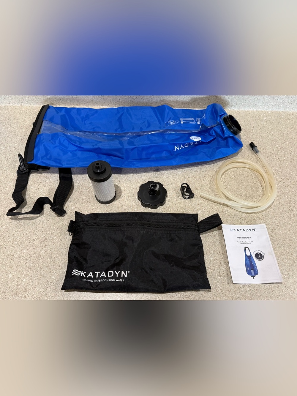 New KATADYN Base Camp WATER Filter 10L PORTABLE Outdoors CAMPING